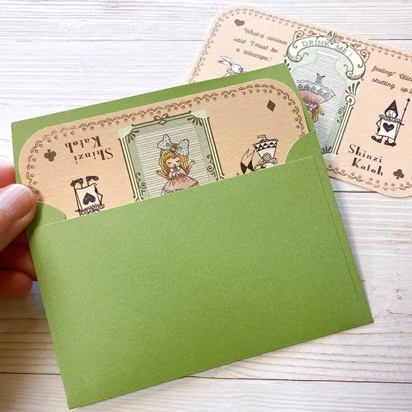 Shinzi Katoh Collection - Alice in Wonderland Message Cards - Drink Me!